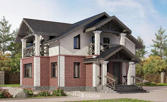 160-014-Л Проект двухэтажного дома, уютный домик из арболита Сальск | Проекты домов от House Expert