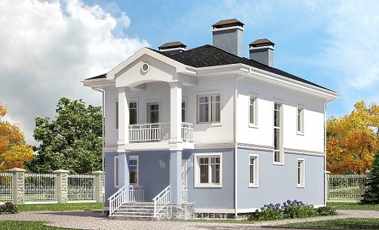 120-001-П Проект двухэтажного дома, бюджетный домик из пеноблока Белая Калитва | Проекты домов от House Expert