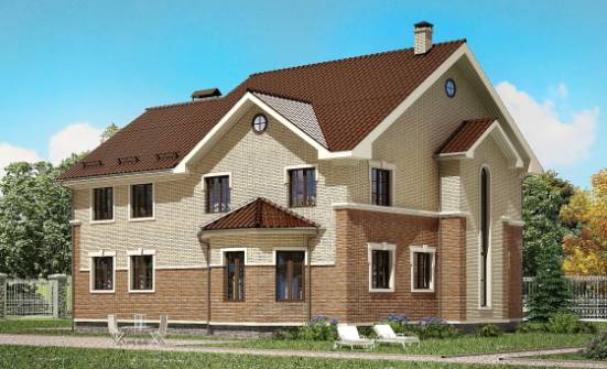 300-004-Л Проект двухэтажного дома, огромный дом из твинблока Новочеркасск | Проекты домов от House Expert