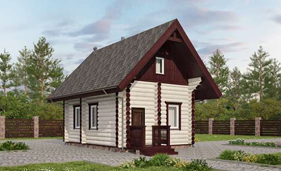 035-001-Л Проект бани из дерева Каменск-Шахтинский | Проекты одноэтажных домов от House Expert