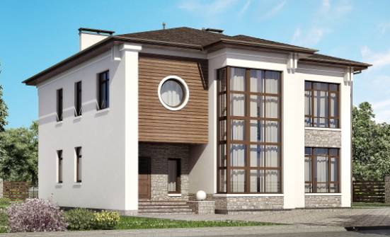 300-005-П Проект двухэтажного дома, огромный домик из кирпича Цимлянск | Проекты домов от House Expert