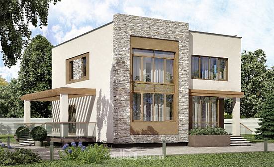 185-001-П Проект двухэтажного дома, классический домик из пеноблока Белая Калитва | Проекты домов от House Expert