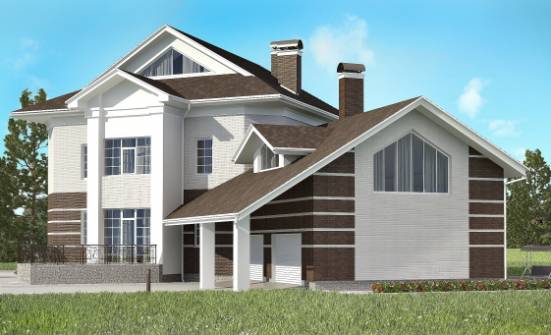 410-001-П Проект двухэтажного дома, гараж, классический дом из кирпича Каменск-Шахтинский | Проекты домов от House Expert