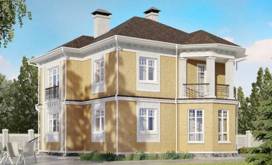 160-001-Л Проект двухэтажного дома, доступный дом из теплоблока Новочеркасск | Проекты домов от House Expert