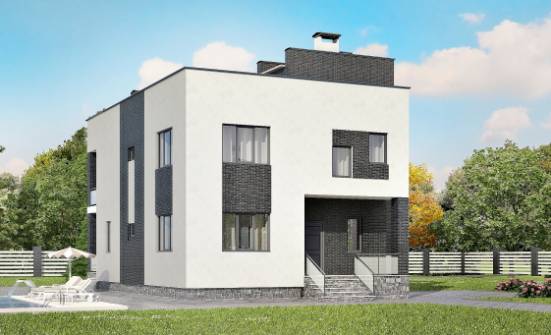 225-001-П Проект двухэтажного дома, современный домик из арболита Таганрог | Проекты домов от House Expert