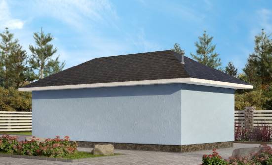 040-001-Л Проект гаража из пеноблока Цимлянск | Проекты одноэтажных домов от House Expert