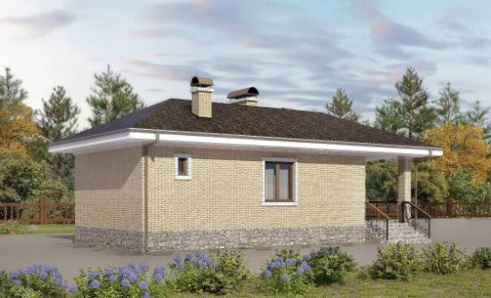 040-002-П Проект бани из газобетона Батайск | Проекты одноэтажных домов от House Expert