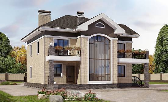 200-006-П Проект двухэтажного дома, средний дом из кирпича Азов | Проекты домов от House Expert