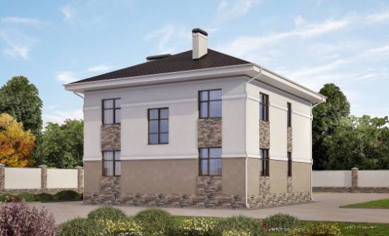 150-014-П Проект двухэтажного дома, уютный дом из газосиликатных блоков Донецк | Проекты домов от House Expert