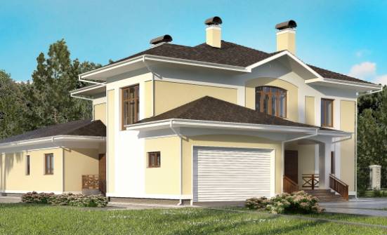 375-002-Л Проект двухэтажного дома, гараж, современный домик из кирпича Гуково | Проекты домов от House Expert