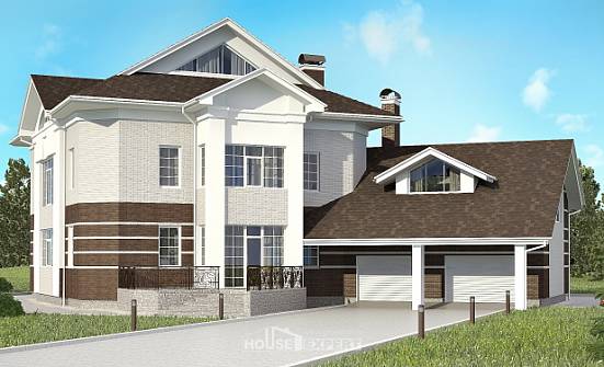 410-001-П Проект двухэтажного дома, гараж, классический дом из кирпича Каменск-Шахтинский | Проекты домов от House Expert