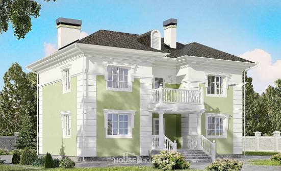 155-005-П Проект двухэтажного дома, классический коттедж из газобетона Азов | Проекты домов от House Expert