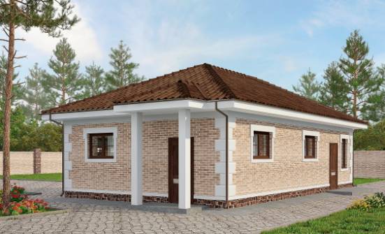 070-005-П Проект гаража из кирпича Миллерово | Проекты домов от House Expert