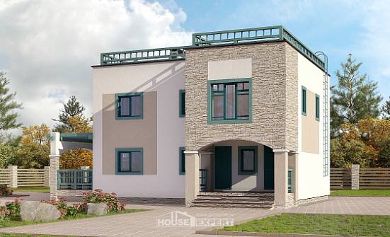 150-010-П Проект двухэтажного дома, классический дом из кирпича Белая Калитва | Проекты домов от House Expert