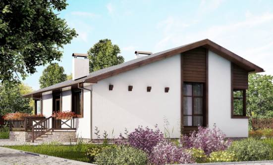 110-003-П Проект одноэтажного дома, доступный коттедж из твинблока Гуково | Проекты домов от House Expert
