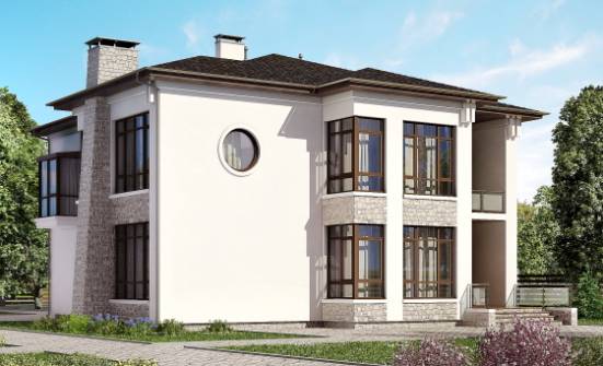 300-005-П Проект двухэтажного дома, огромный домик из кирпича Цимлянск | Проекты домов от House Expert