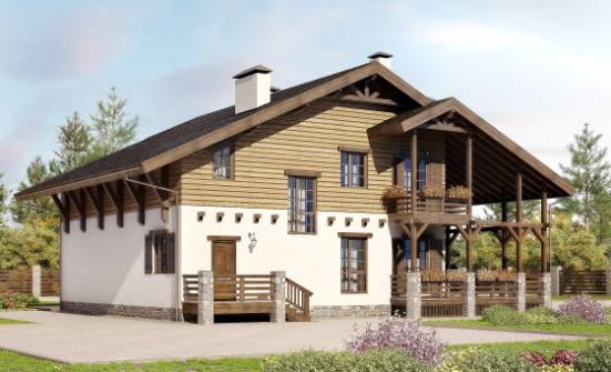 260-001-П Проект двухэтажного дома с мансардой, классический дом из кирпича Цимлянск | Проекты домов от House Expert
