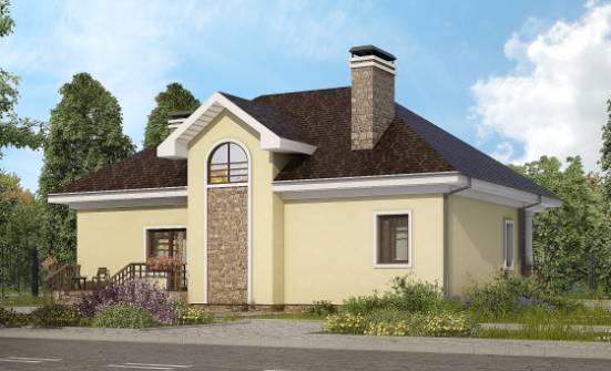 150-008-Л Проект двухэтажного дома с мансардой, недорогой домик из бризолита Новочеркасск | Проекты домов от House Expert