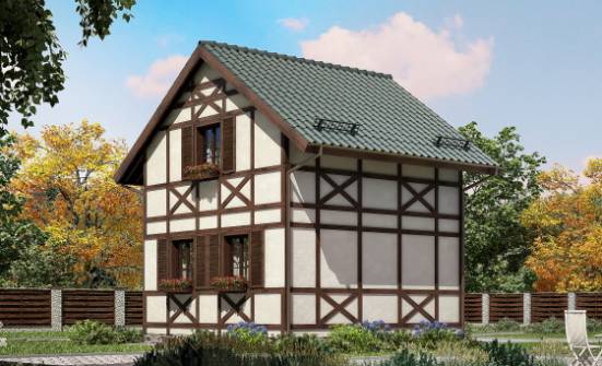 060-002-П Проект двухэтажного дома с мансардой, миниатюрный домик из дерева Новочеркасск | Проекты домов от House Expert
