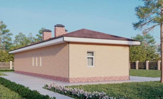 110-006-П Проект бани из газосиликатных блоков Цимлянск | Проекты одноэтажных домов от House Expert
