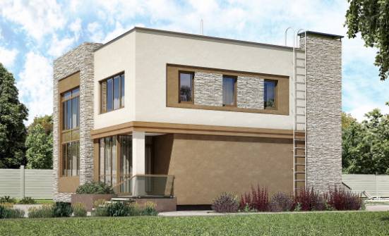 185-001-П Проект двухэтажного дома, классический домик из пеноблока Белая Калитва | Проекты домов от House Expert