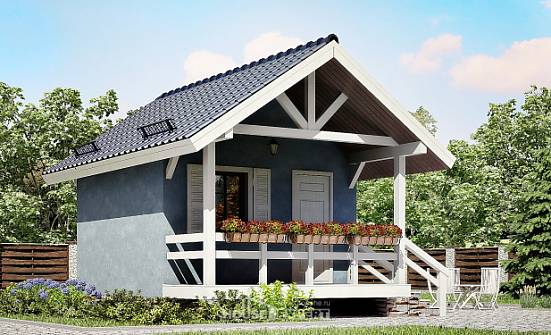 020-001-П Проект одноэтажного дома, бюджетный домик из дерева Новошахтинск | Проекты домов от House Expert