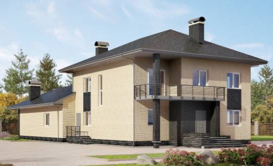 305-003-Л Проект двухэтажного дома, просторный домик из твинблока Донецк | Проекты домов от House Expert