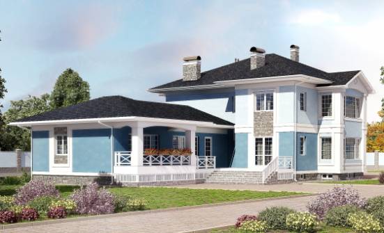 620-001-П Проект трехэтажного дома, гараж, огромный домик из пеноблока Цимлянск | Проекты домов от House Expert
