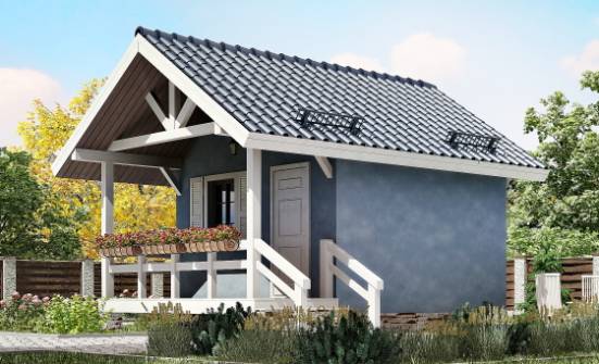 020-001-П Проект одноэтажного дома, бюджетный домик из дерева Новошахтинск | Проекты домов от House Expert