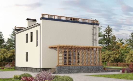 215-002-Л Проект двухэтажного дома, классический загородный дом из бризолита Гуково | Проекты домов от House Expert