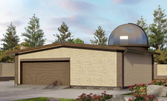 075-001-Л Проект гаража из кирпича Белая Калитва | Проекты домов от House Expert