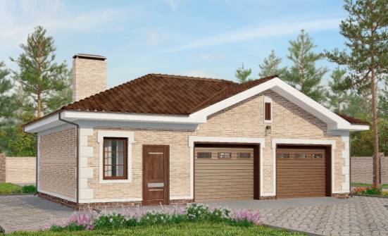 070-005-П Проект гаража из кирпича Миллерово | Проекты домов от House Expert