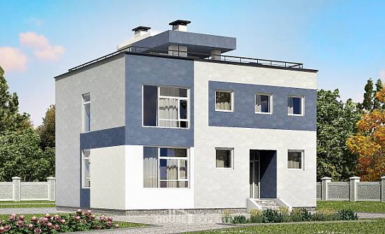 180-005-П Проект двухэтажного дома, простой загородный дом из газосиликатных блоков Каменск-Шахтинский | Проекты домов от House Expert