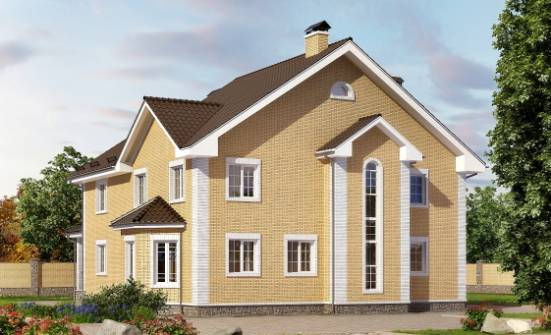 320-003-Л Проект двухэтажного дома, современный загородный дом из бризолита Цимлянск | Проекты домов от House Expert