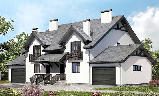 290-003-П Проект двухэтажного дома с мансардой, классический дом из газобетона Таганрог | Проекты домов от House Expert