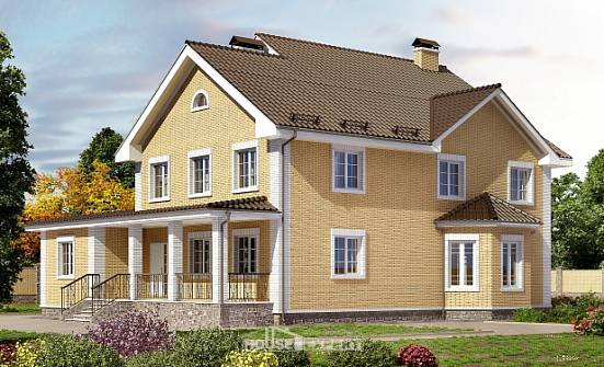 320-003-Л Проект двухэтажного дома, современный загородный дом из бризолита Цимлянск | Проекты домов от House Expert