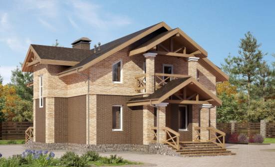 160-014-П Проект двухэтажного дома, простой загородный дом из газобетона Гуково | Проекты домов от House Expert