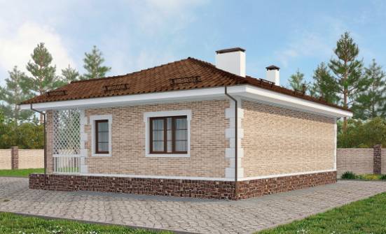 065-002-П Проект бани из кирпича Волгодонск | Проекты домов от House Expert