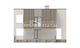 150-017-П Проект двухэтажного дома, скромный домик из керамзитобетонных блоков, Волгодонск