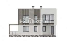 150-017-П Проект двухэтажного дома, классический коттедж из теплоблока, Гуково