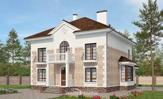 220-008-П Проект двухэтажного дома, просторный дом из кирпича, Азов