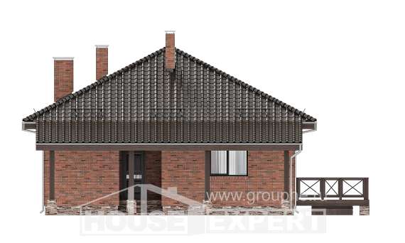 070-006-Л Проект одноэтажного дома, компактный домик из газобетона, Сальск