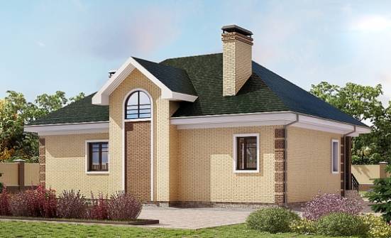 150-013-Л Проект двухэтажного дома мансардой, доступный дом из кирпича, Азов