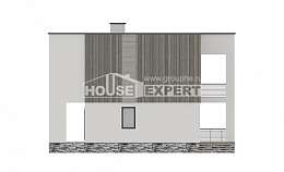 150-017-П Проект двухэтажного дома, бюджетный коттедж из бризолита, Донецк
