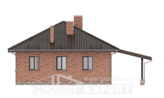 070-006-Л Проект одноэтажного дома, уютный загородный дом из керамзитобетонных блоков, Гуково